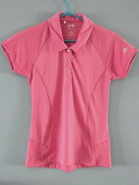 Adidas Pink Short Sleeve Golf Polo